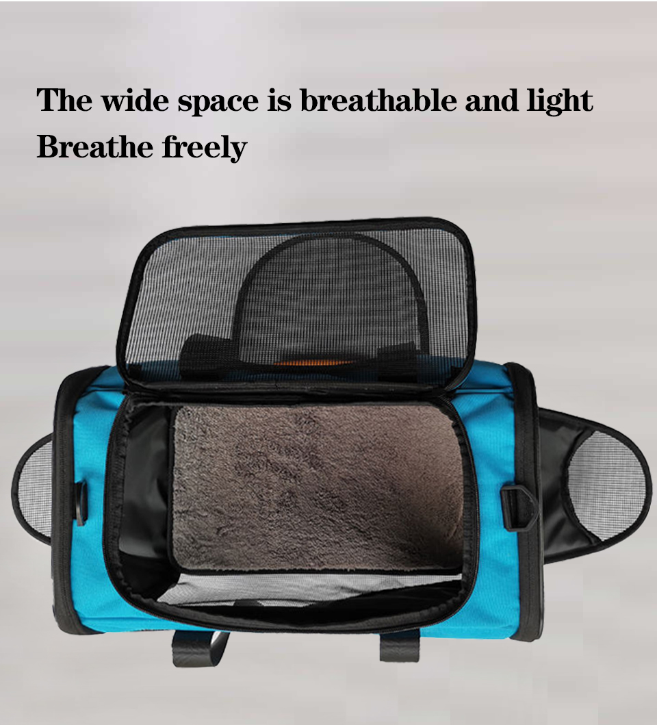 2023 Airline Approved Portable Dog Cat Bag Handbag Dog Carrier Bag Pet Bag(图5)