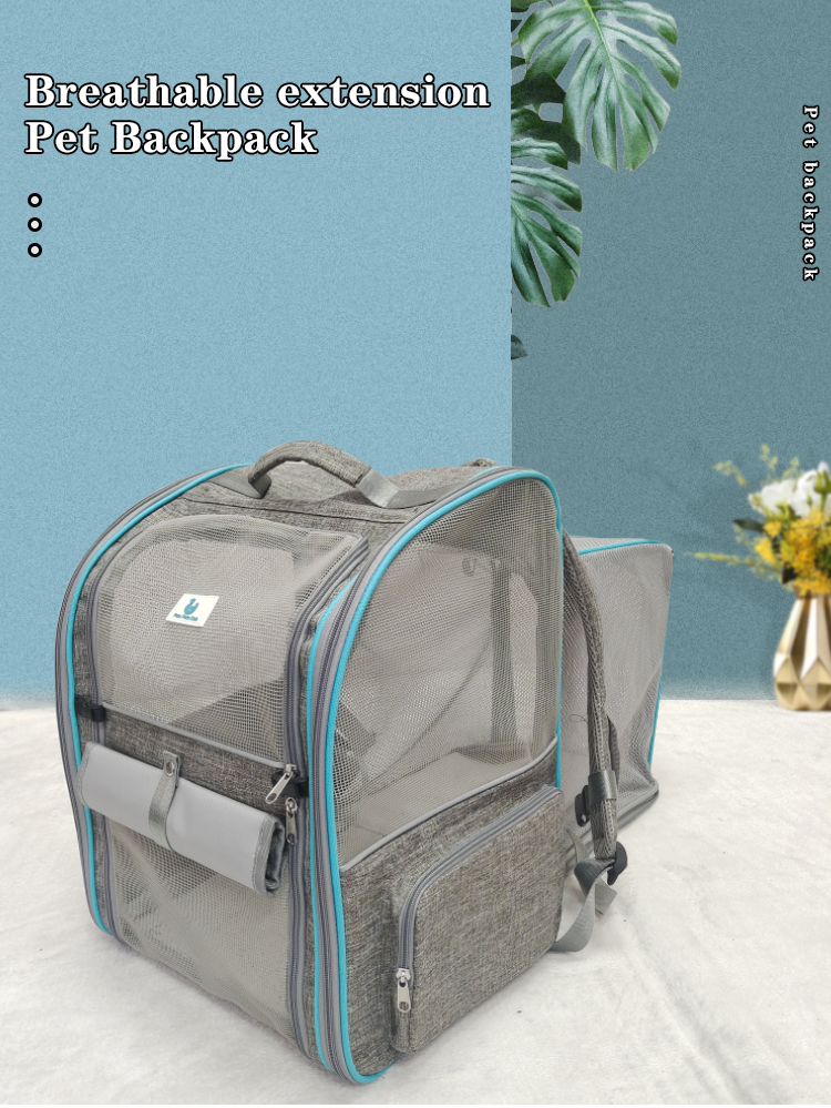 Custom Luxury Carrying Clear Collapsible Expandable Airline Approved Cat Dog Bag Backpack Cages Pet (图1)