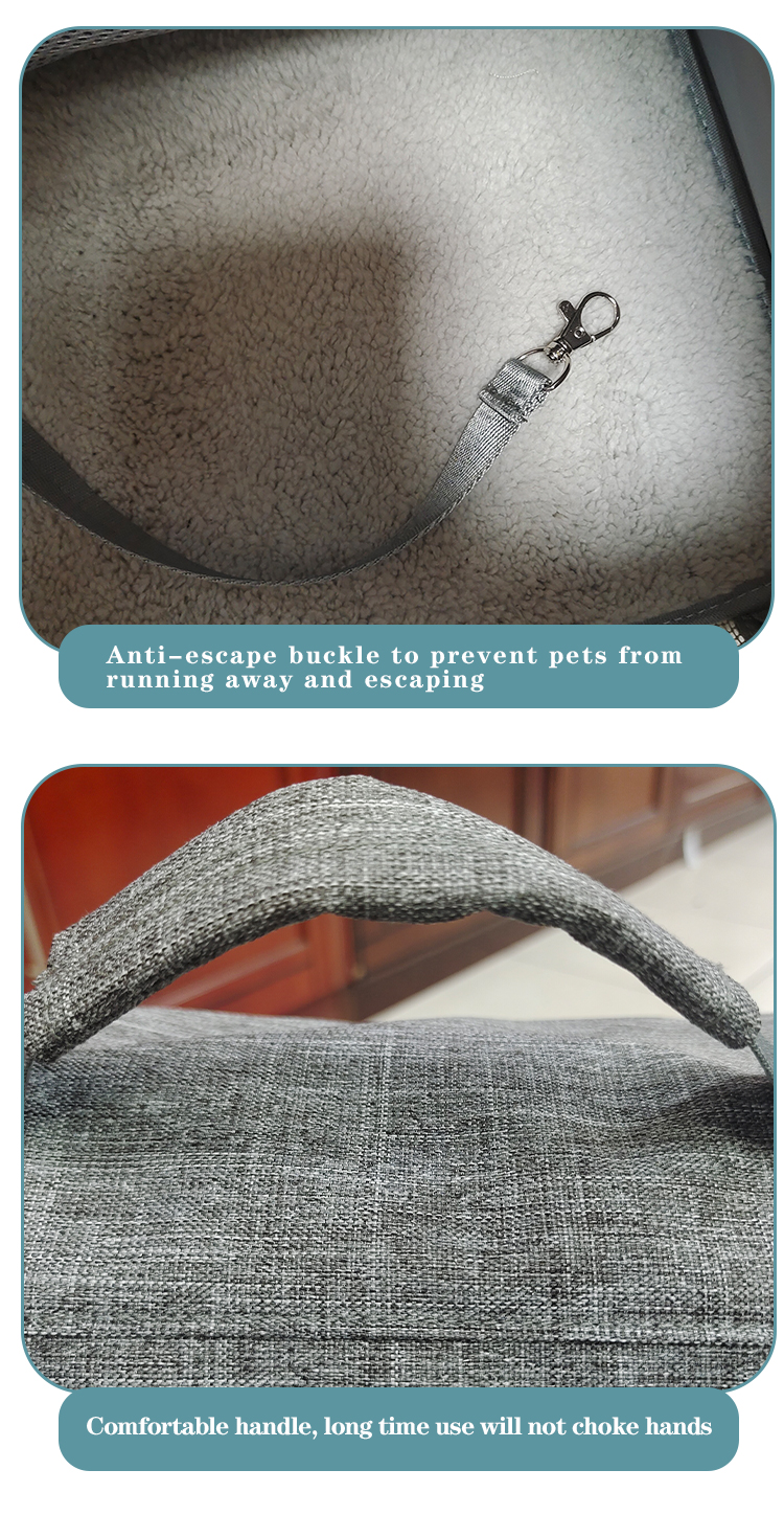 Custom Luxury Carrying Clear Collapsible Expandable Airline Approved Cat Dog Bag Backpack Cages Pet (图9)