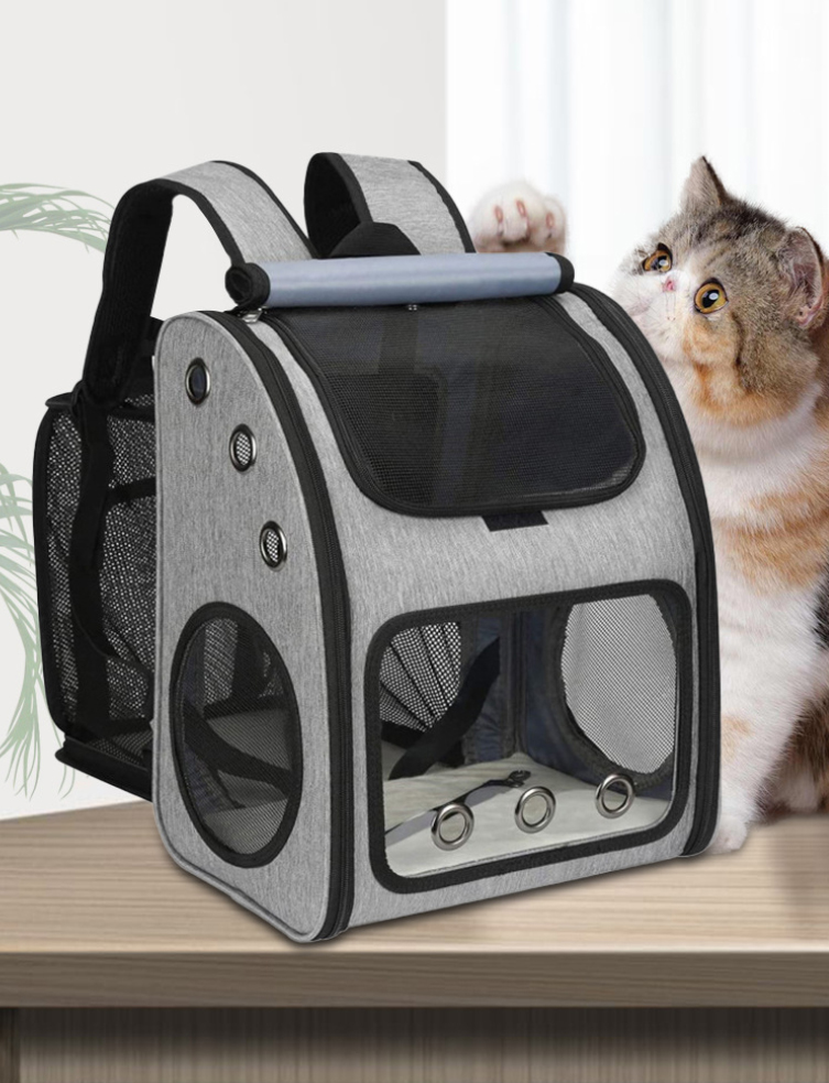 Expandable Pet Carrier Backpack With Breathable Mesh Bag Dogs Cats Small Animals Pet Carrier Bag Pet(图1)