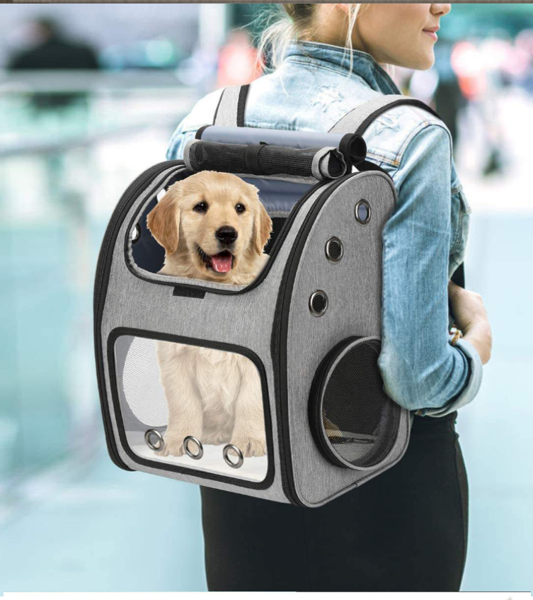 Expandable Pet Carrier Backpack With Breathable Mesh Bag Dogs Cats Small Animals Pet Carrier Bag Pet(图2)