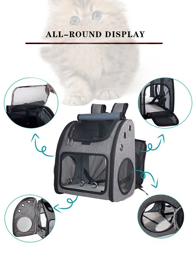 Expandable Pet Carrier Backpack With Breathable Mesh Bag Dogs Cats Small Animals Pet Carrier Bag Pet(图5)