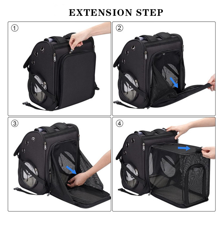 Expandable Pet Carrier Backpack With Breathable Mesh Bag Dogs Cats Small Animals Pet Carrier Bag Pet(图9)
