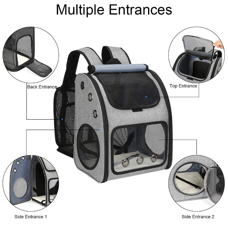 Expandable Pet Carrier Backpack With Breathable Mesh Bag Dogs Cats Small Animals Pet Carrier Bag Pet(图8)