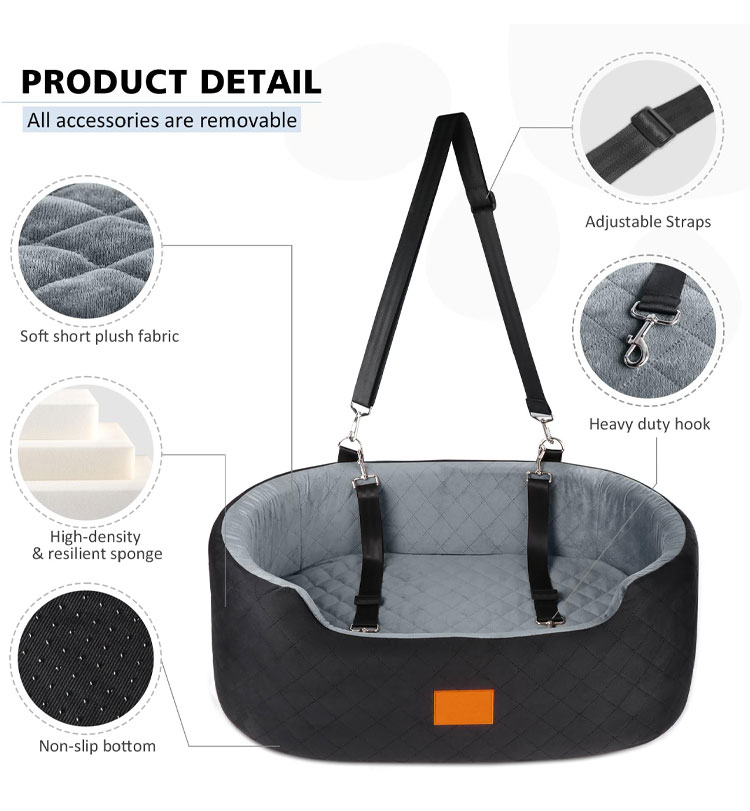 Wholesale Car Pet Seats Practical Soft Sponge Material Suitable for Dog Travel Pet Nest Mats(图4)