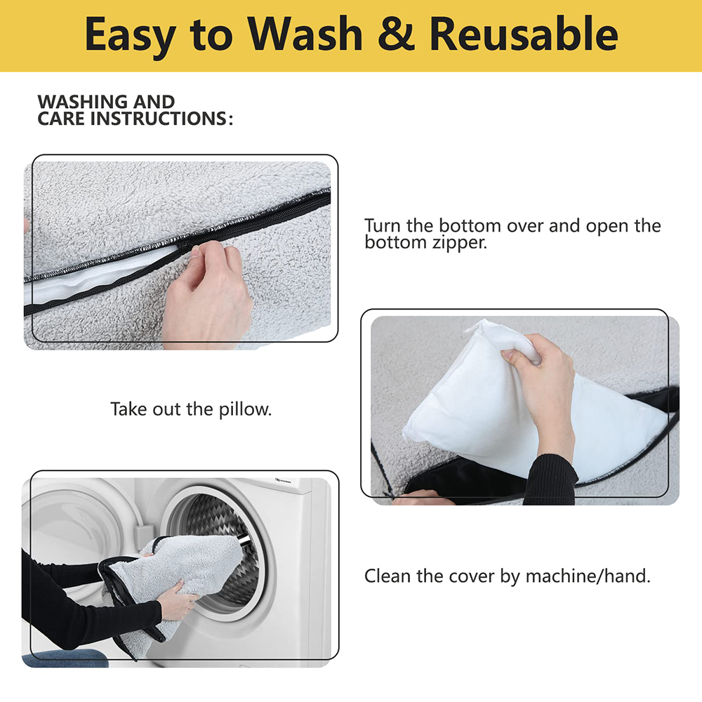 Dog Car Booster Seat Pet Car Seat Travel Safety Fully Detachable Washable for Back Seat, Portable Do(图5)