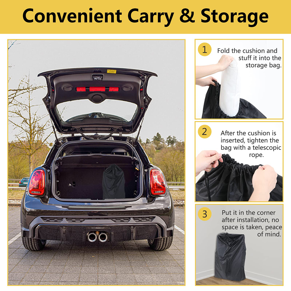 Dog Car Booster Seat Pet Car Seat Travel Safety Fully Detachable Washable for Back Seat, Portable Do(图7)