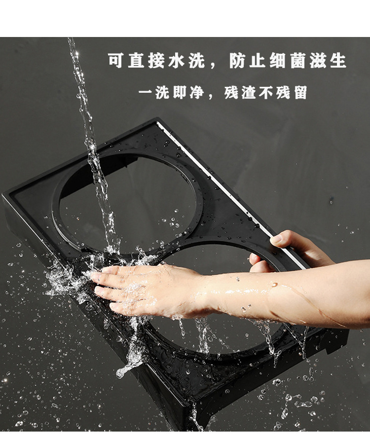 升降调节宠物碗慢食碗大型犬不锈钢碗狗盆架喂食器折叠碗狗盆食具(图10)