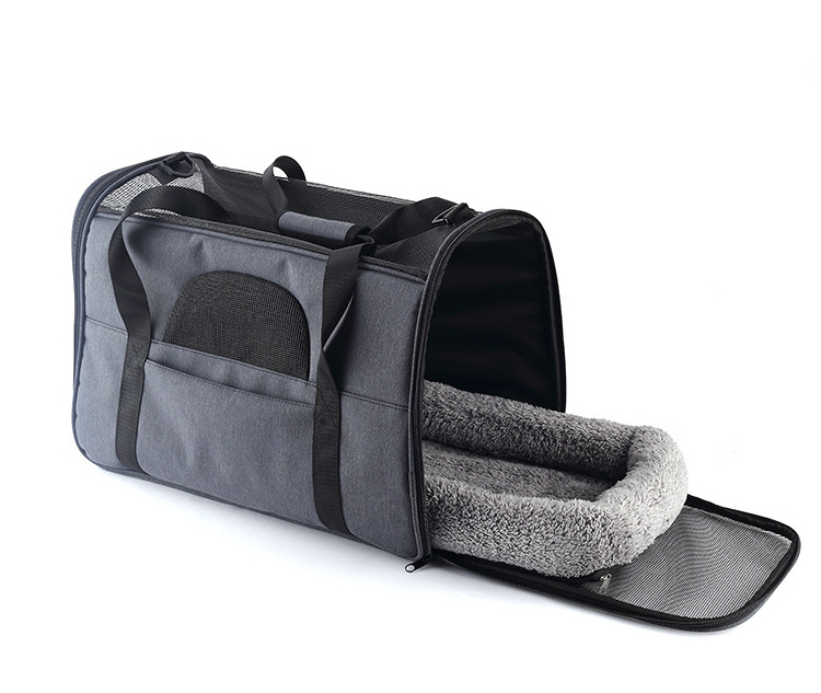 新款宠物包便携式猫包狗狗外出包斜挎宠物袋亚马逊透气宠物车载包(图11)