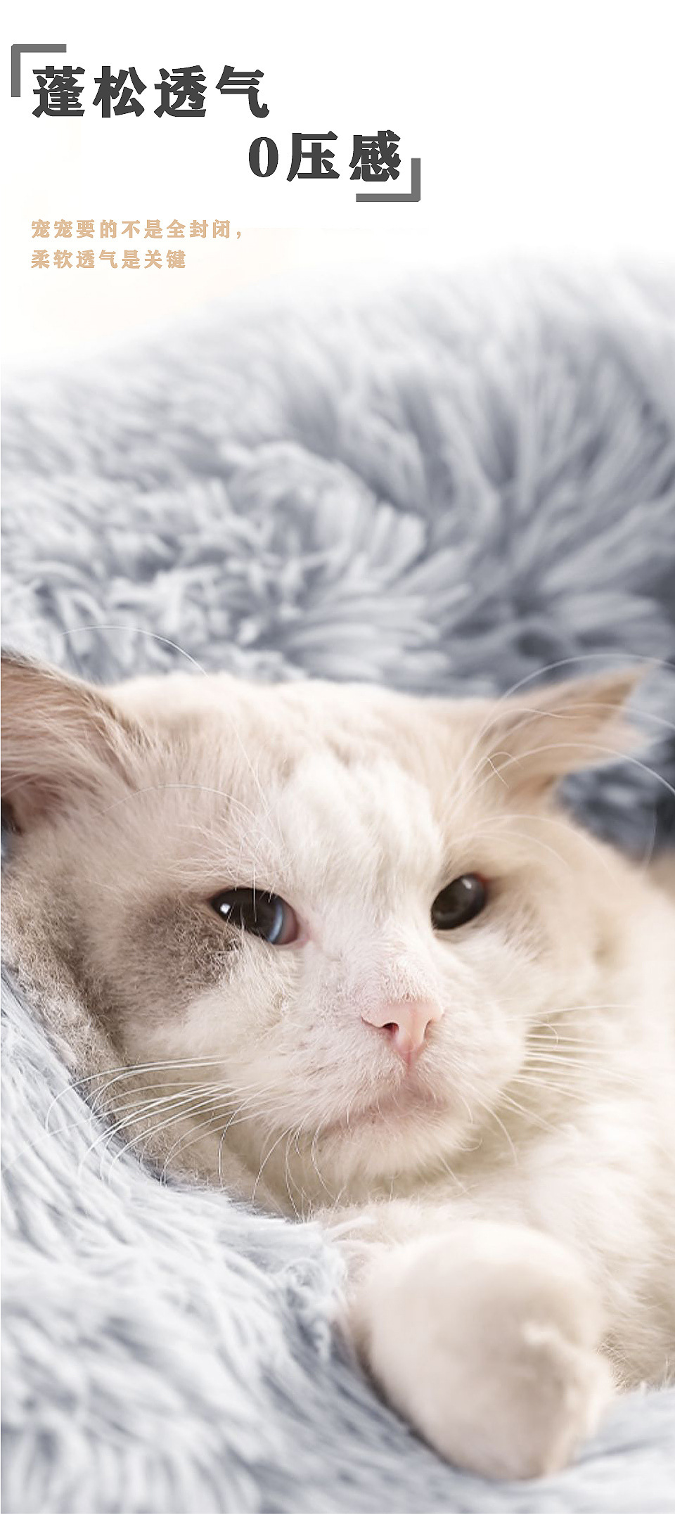 MJ热卖亚马逊爆款可水洗宠物窝长毛绒圆形深度睡眠猫狗窝现货批发(图4)