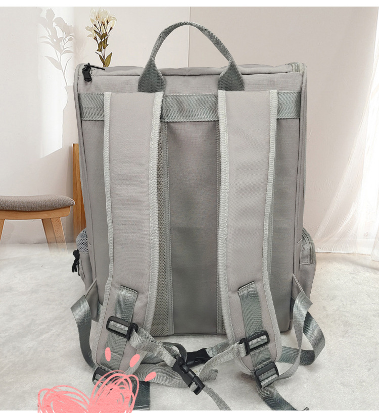 定制跨境猫包大容量透气双肩宠物包外出便携宠物背包网布猫咪包(图3)