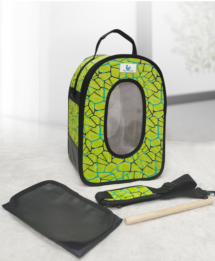 定制鹦鹉外出包斜挎透气夏季遛小鸟用虎皮牡丹鸟笼玄凤便携外带包(图11)