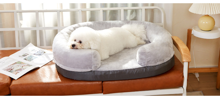 定制记忆棉狗窝防水大型狗床鸡蛋海绵宠物窝底部防滑矫形狗床(图11)