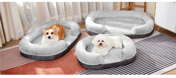 定制记忆棉狗窝防水大型狗床鸡蛋海绵宠物窝底部防滑矫形狗床(图12)