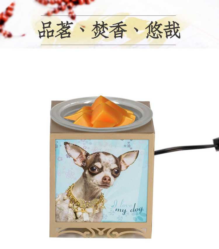 MJ定制电子香熏炉家用小夜灯定时调温创意陶瓷通电檀香炉跨境爆款(图3)