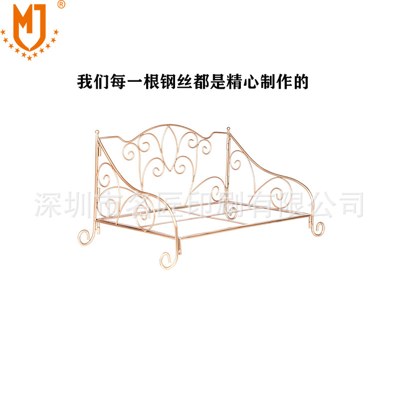 MJ热卖铁艺狗床 猫窝 宠物垫子 猫狗通用宠物窝(图1)