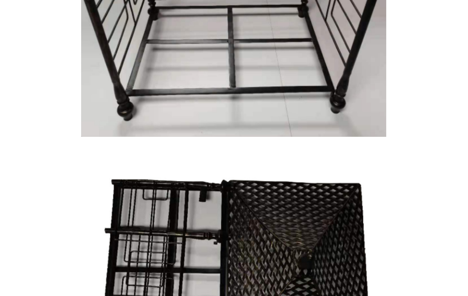 MJ定制狗床 可拆洗中小型犬猫 铁艺狗窝欧美风格铁床冬季宠物垫子(图8)