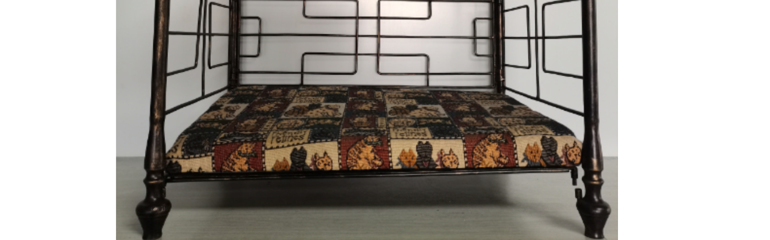 MJ定制狗床 可拆洗中小型犬猫 铁艺狗窝欧美风格铁床冬季宠物垫子(图10)