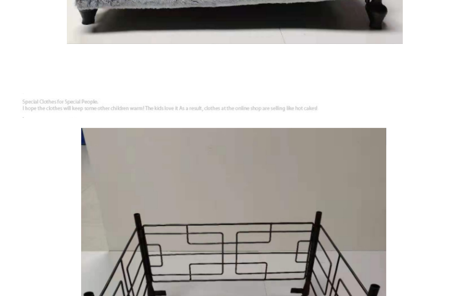 MJ定制狗床 可拆洗中小型犬猫 铁艺狗窝欧美风格铁床冬季宠物垫子(图7)