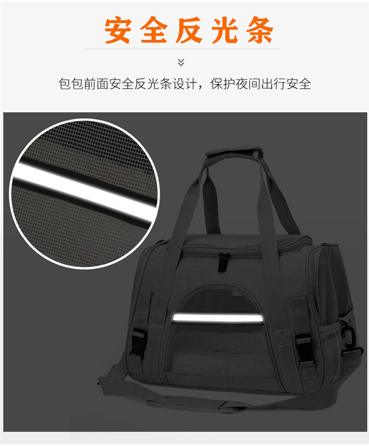 猫包宠物包亚马逊宠物用品宠物手提包透气可折叠外出猫咪狗外出包(图9)