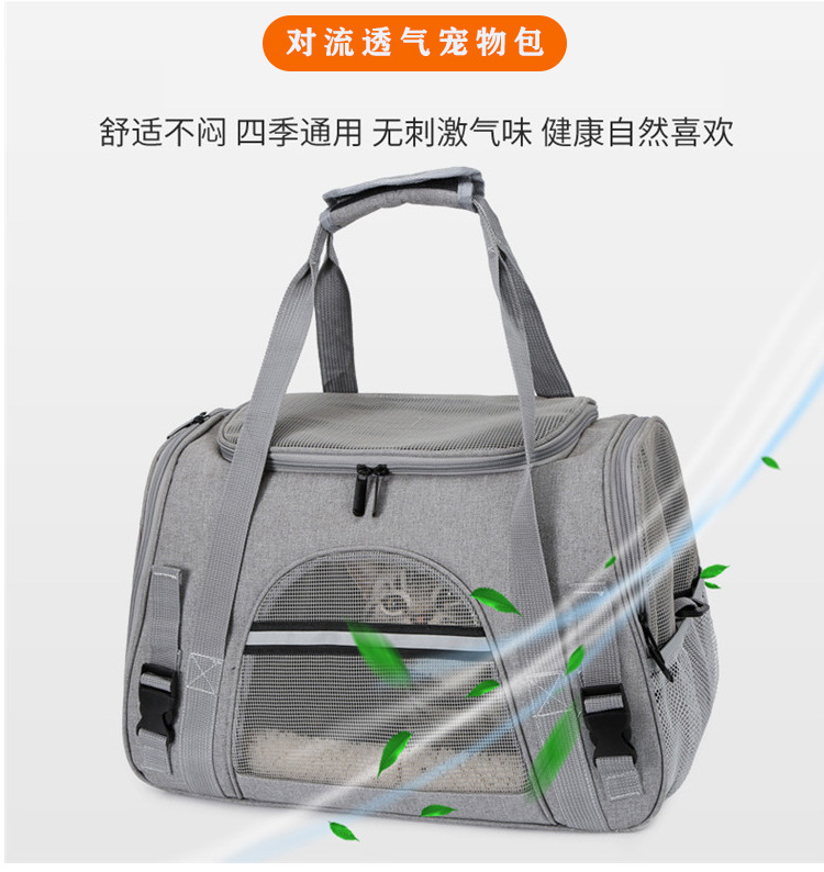 猫包宠物包亚马逊宠物用品宠物手提包透气可折叠外出猫咪狗外出包(图5)