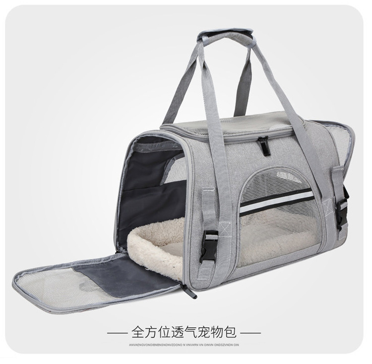 猫包宠物包亚马逊宠物用品宠物手提包透气可折叠外出猫咪狗外出包(图20)