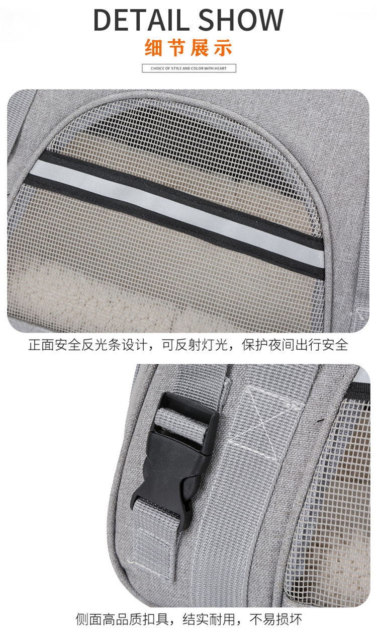 猫包宠物包亚马逊宠物用品宠物手提包透气可折叠外出猫咪狗外出包(图21)