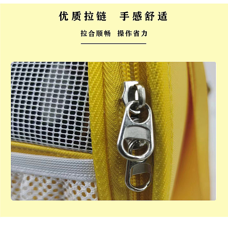 MJ定制手提猫包2023新款便携透气宠物包外出折叠单肩斜挎猫咪包(图12)