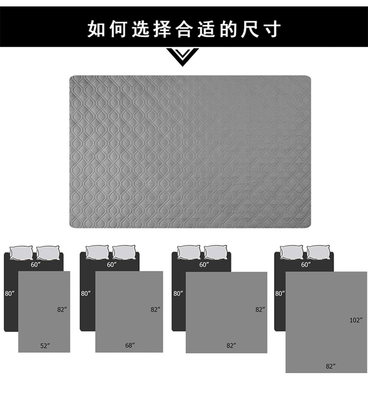 定制防水狗床套宠物毯适用于家具床沙发双面防脏可机洗亚马逊热销(图3)