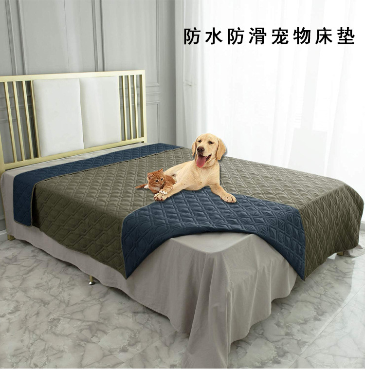 定制防水狗床套宠物毯适用于家具床沙发双面防脏可机洗亚马逊热销(图1)