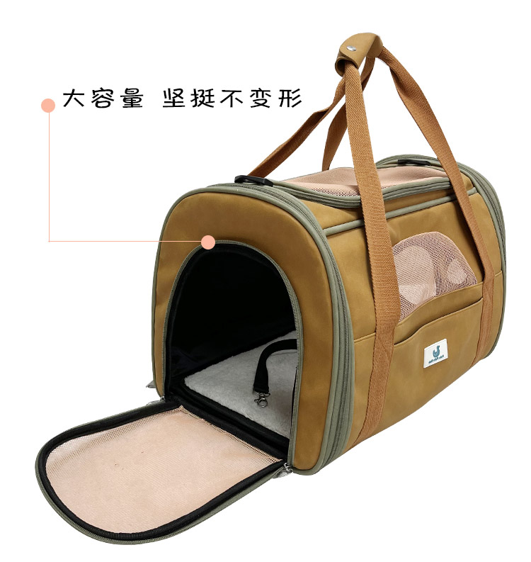 厂家定制猫包外出便携宠物包大容量狗包猫咪手提式斜挎猫笼狗背包(图6)