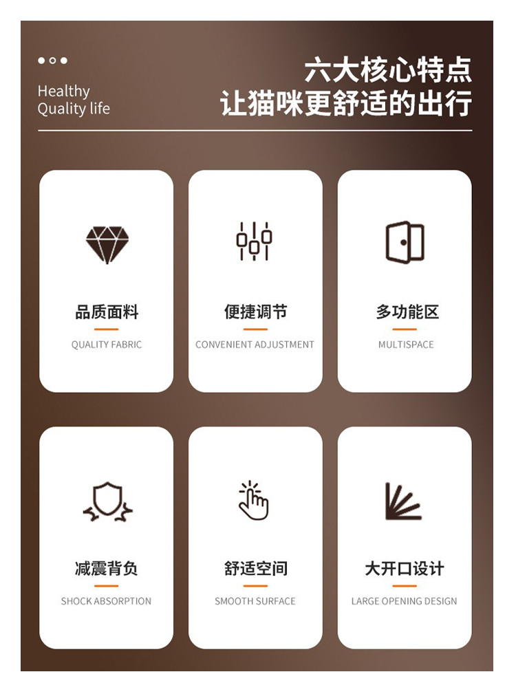 猫包大容量透气四季通用外出便携包宠物双肩背包猫咪狗狗手提书包(图2)