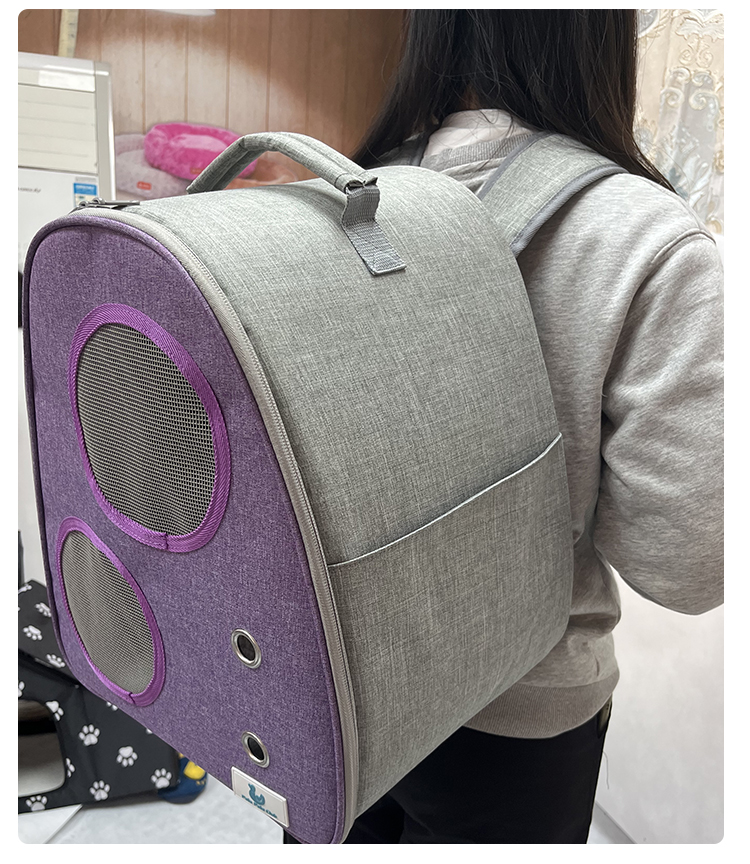 猫包大容量透气四季通用外出便携包宠物双肩背包猫咪狗狗手提书包(图12)