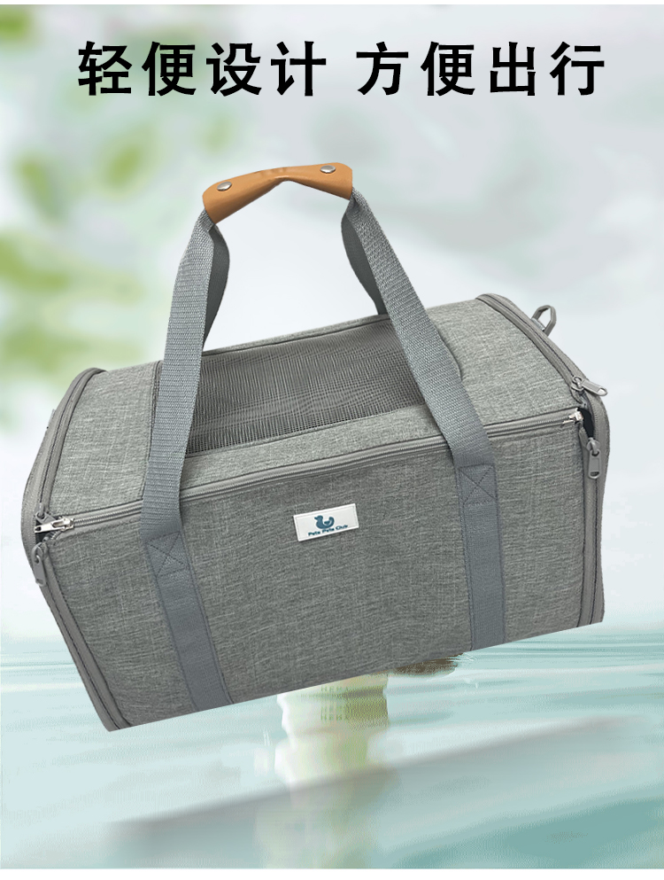 新款小型狗包透气手提猫包外出包便携可折叠出行车载宠物包猫笼子(图3)