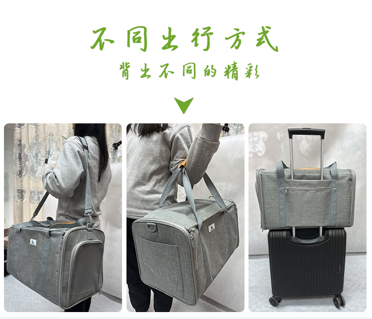 新款小型狗包透气手提猫包外出包便携可折叠出行车载宠物包猫笼子(图6)
