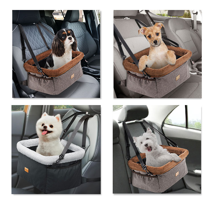 MJ车载狗窝亚马逊爆款汽车宠物车载包安全座椅中控宠物窝包现货(图6)