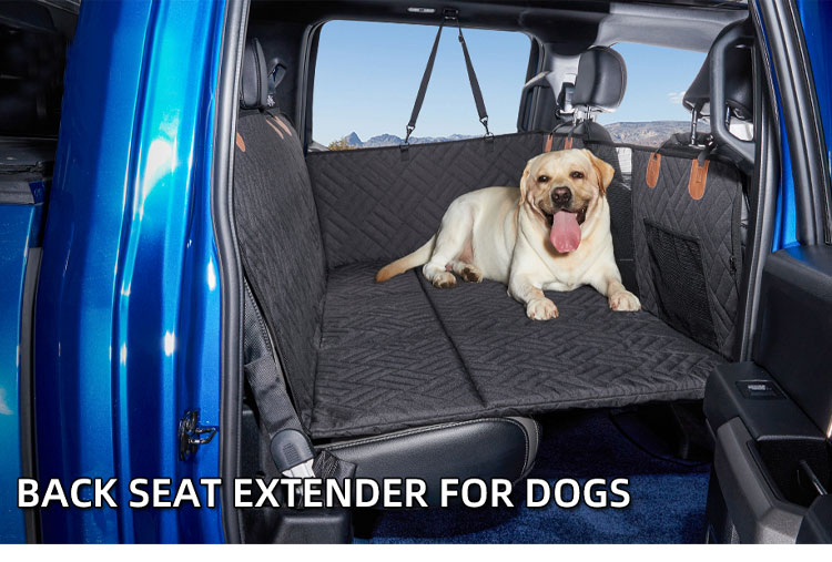 亚马逊新款承重加长汽车座套宠物车载垫后排狗垫防水防脏汽车坐垫(图1)