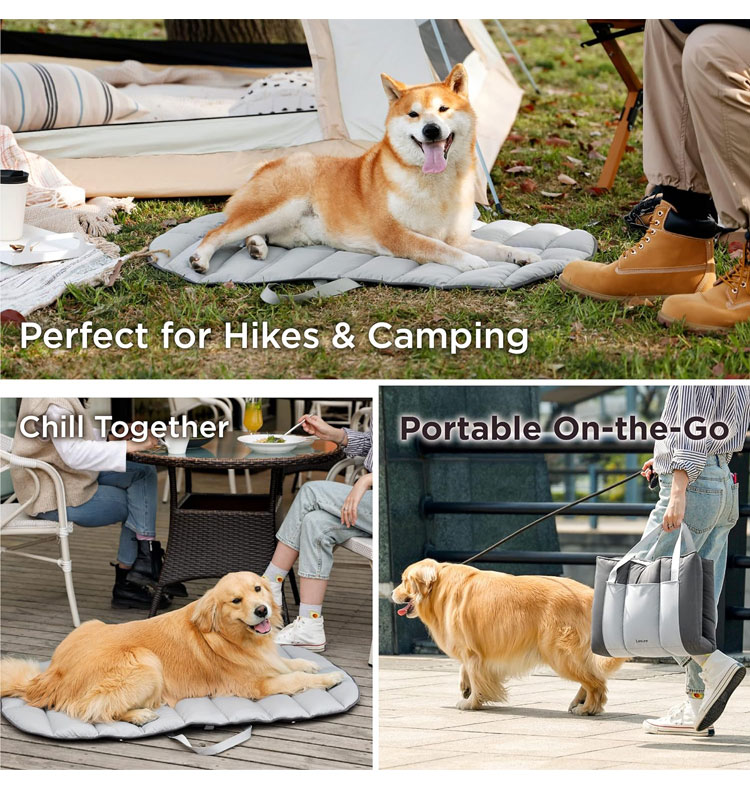 定制宠物用品户外旅行毛毯折叠收纳便携宠物垫防水保暖耐脏狗垫子(图9)