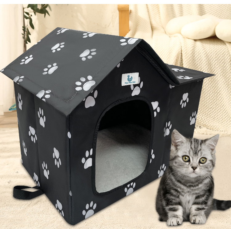 定制猫房流浪猫窝狗窝户外防水猫屋狗屋宠物窝垫笼子可拆洗猫别墅(图14)