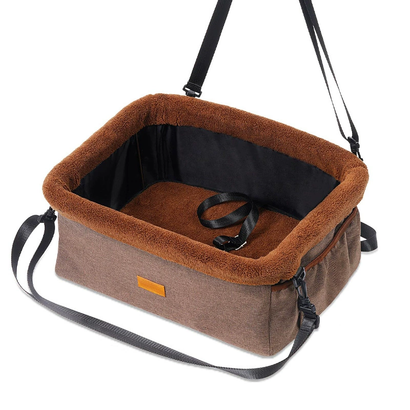 MJ车载狗窝亚马逊爆款汽车宠物车载包安全座椅中控宠物窝包现货(图1)