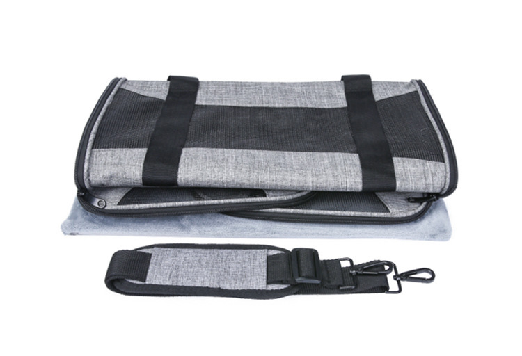 MJ新款定制宠物用品猫狗包 可折叠手提宠物包 透气外出便携猫包(图8)