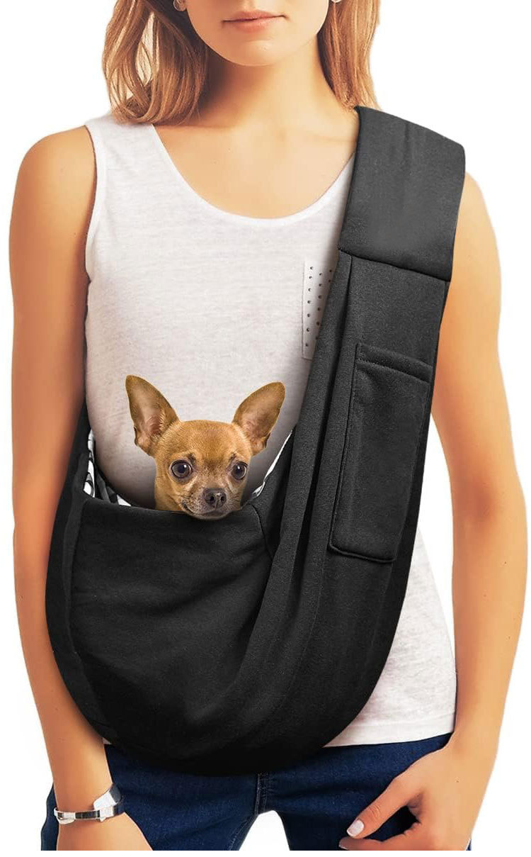 亚马逊爆款可调新款宠物背包斜挎猫狗包便携小型犬外出宠物单肩包(图1)