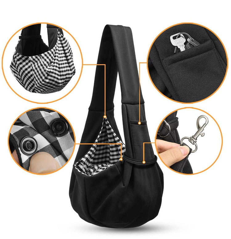 亚马逊爆款可调新款宠物背包斜挎猫狗包便携小型犬外出宠物单肩包(图4)