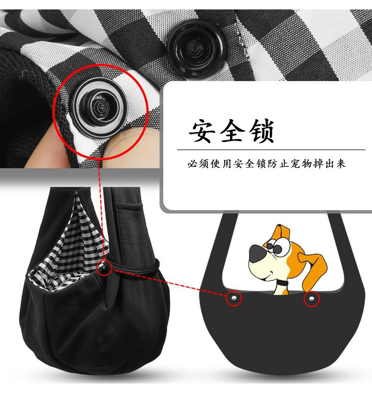 亚马逊爆款可调新款宠物背包斜挎猫狗包便携小型犬外出宠物单肩包(图5)