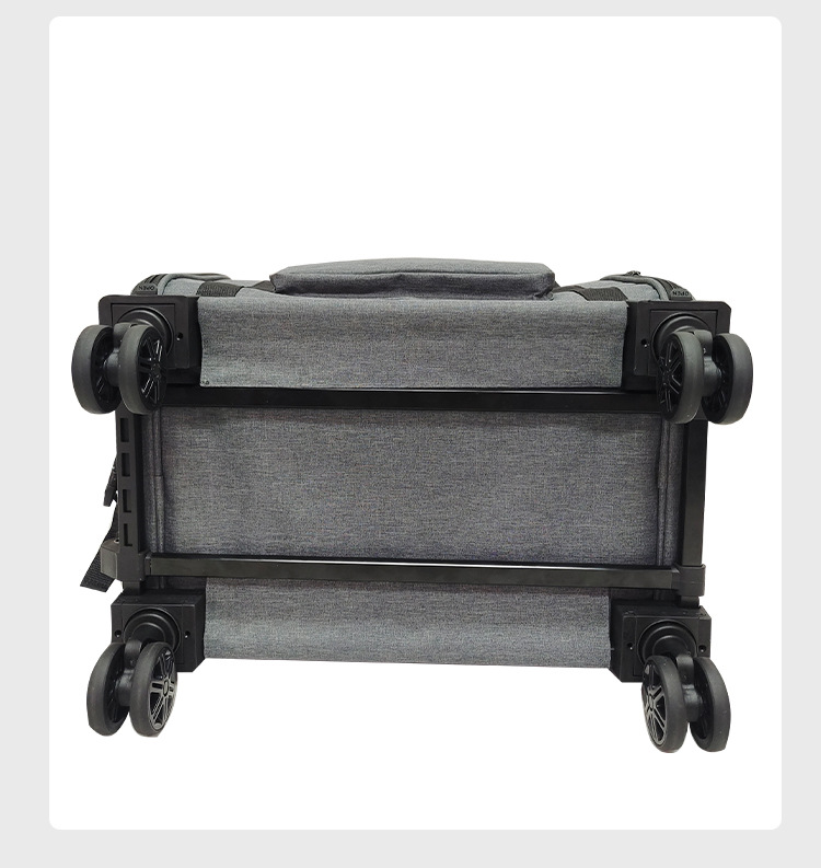 定制外出狗狗宠物包猫包拉杆可折叠猫咪宠物箱透气斜挎宠物拉杆箱(图10)