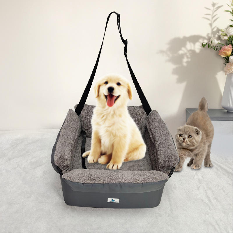 定制亚马逊宠物车载包外出宠物汽车安全座椅垫猫狗防脏车载宠物包(图4)