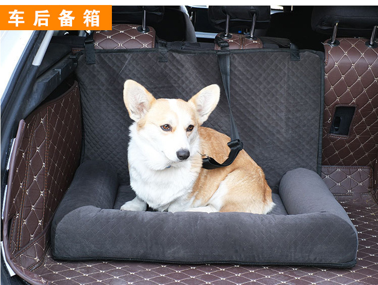 MJ亚马逊定制爆款车载窝宠物出行三排座椅后座汽车坐垫后排防脏垫(图6)