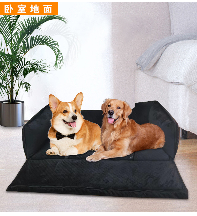 MJ亚马逊定制爆款车载窝宠物出行三排座椅后座汽车坐垫后排防脏垫(图8)