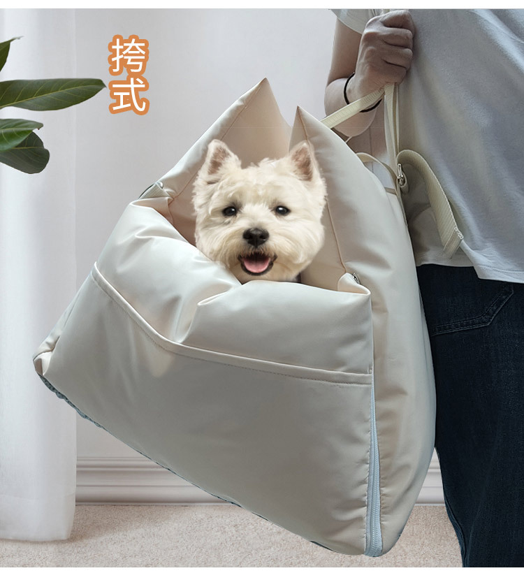 厂家定制宠物车载窝 宠物外出旅行狗垫 便携式汽车座椅手提狗狗窝(图11)