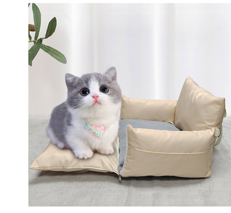 厂家定制宠物车载窝 宠物外出旅行狗垫 便携式汽车座椅手提狗狗窝(图16)